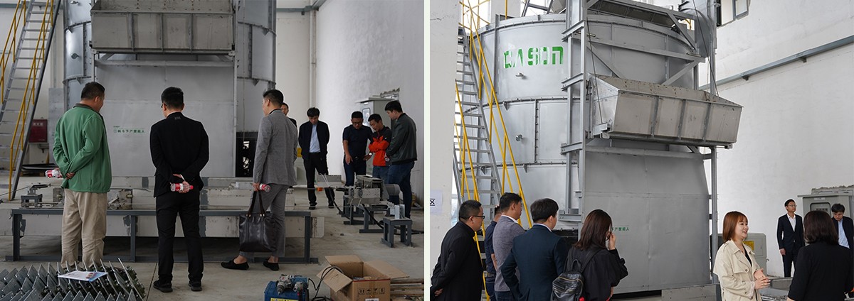 宾客参观四川泽宇密闭式好氧发酵罐 宾客参观四川泽宇车间_密闭式好氧发酵罐_青岛泽宇